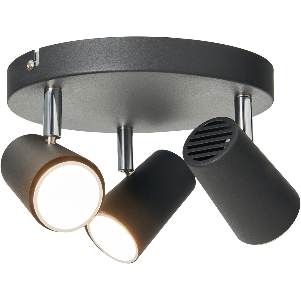 Inlight Aurora Black 3 Spot Light Plate Image 3