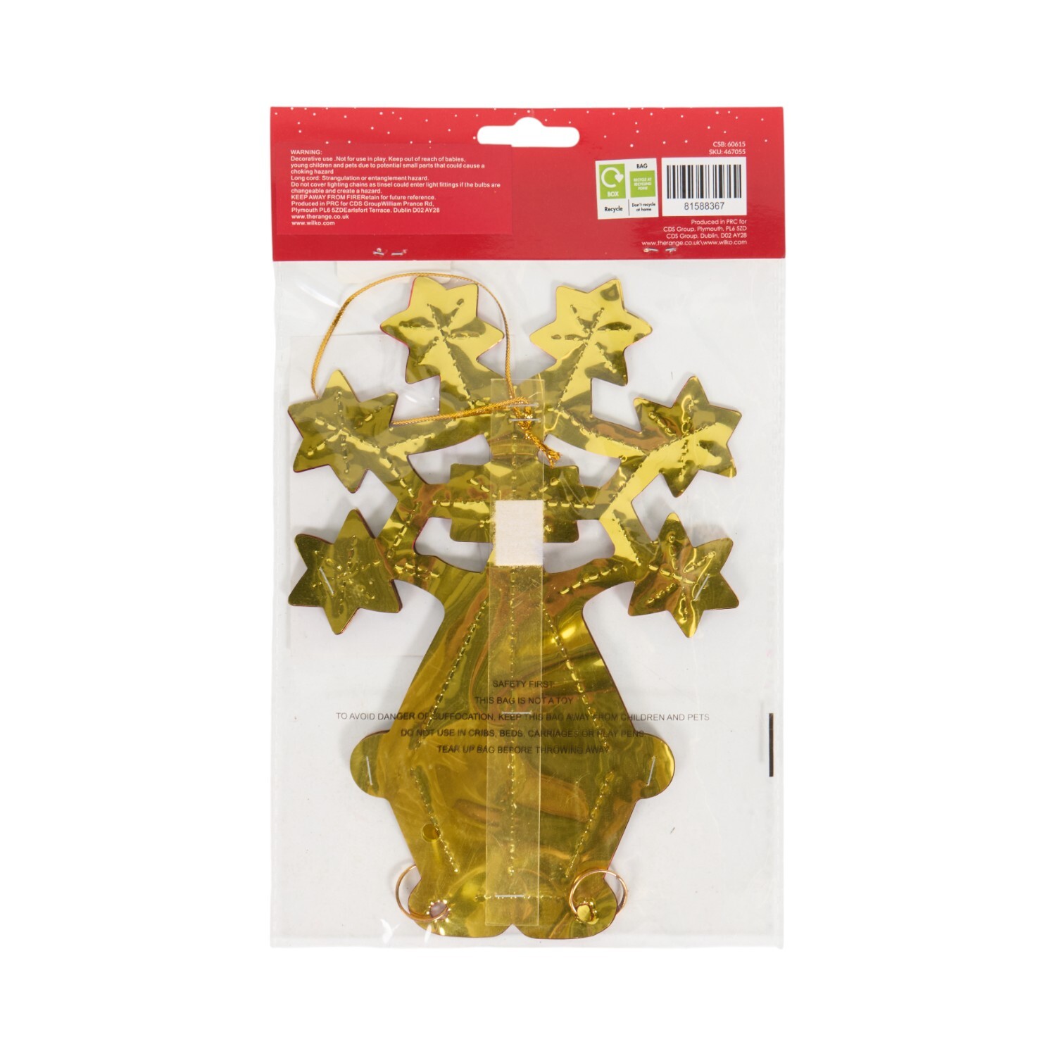 Red and Gold Star Decoration Image 4