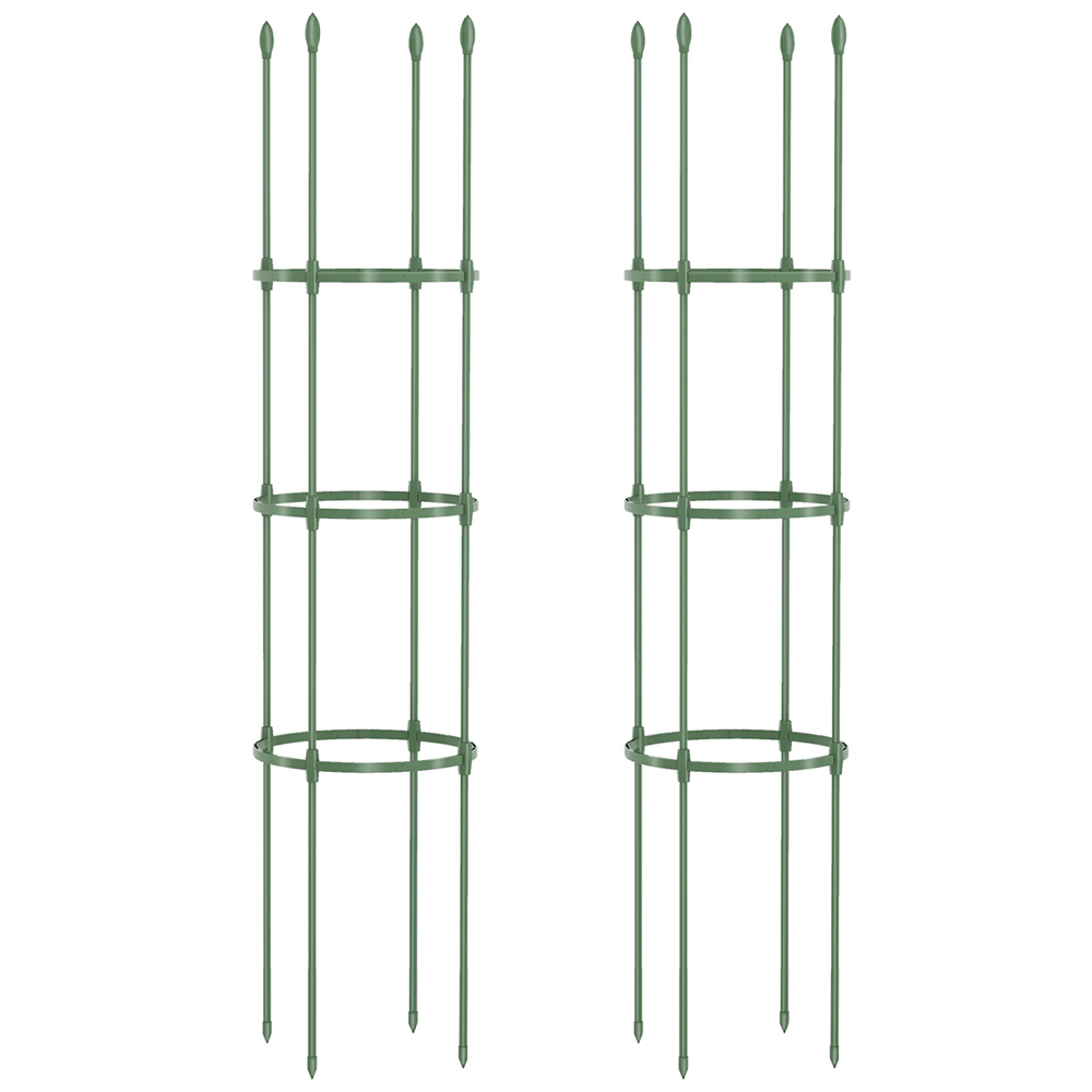 Costway Green Adjustable Garden Trellis 2 Pack Image 1