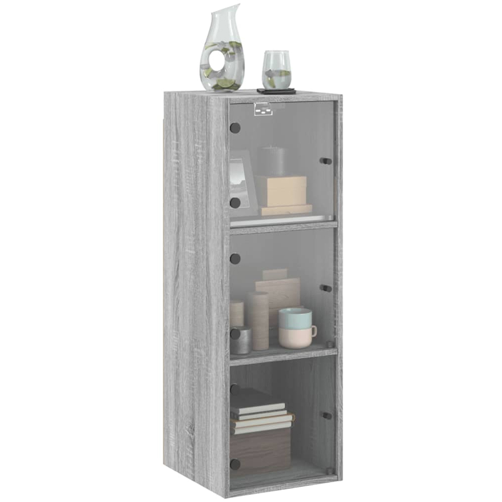 vidaXL 3 Door Grey Sonoma Oak Wall Cabinet Image 3
