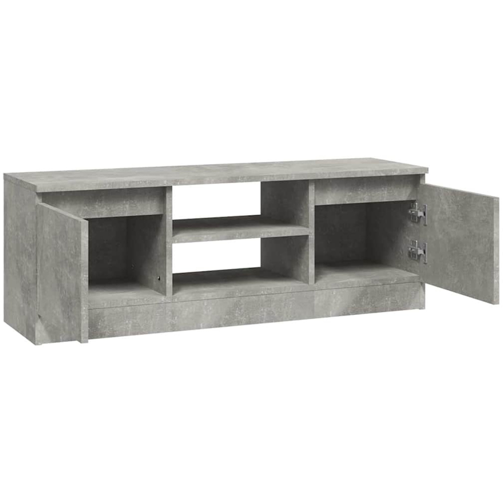 vidaXL 2 Door 2 Shelf Concrete Grey TV Cabinet Image 5