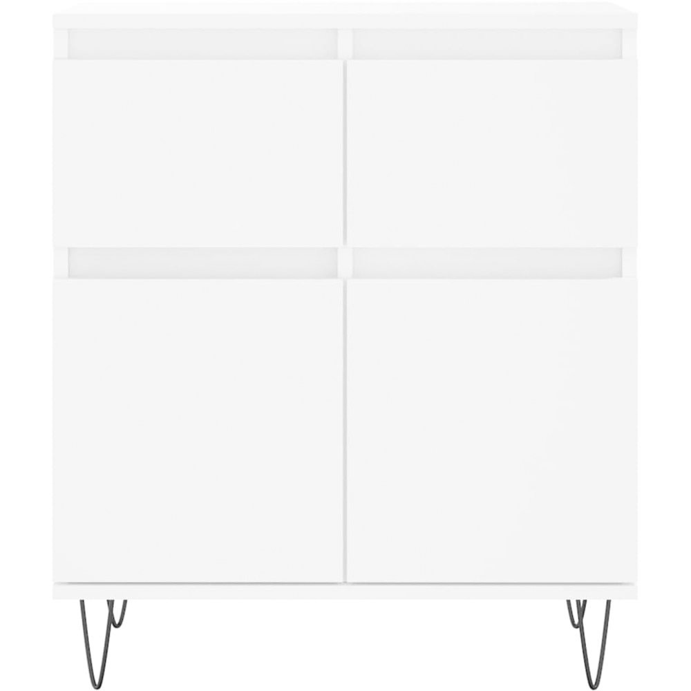 vidaXL 2 Door 2 Drawer White Sideboard Image 5
