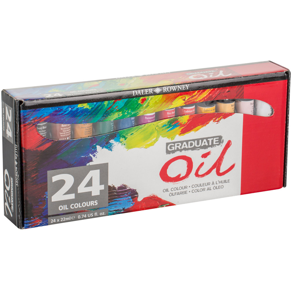 Daler-Rowney Graduate Oil Paint 22ml 24 Pack Image 1