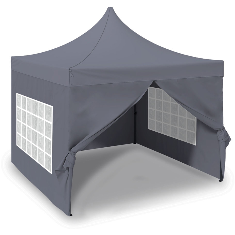 Jack Stonehouse 2 x 2m Dark Grey Pop Up Gazebo Image 2