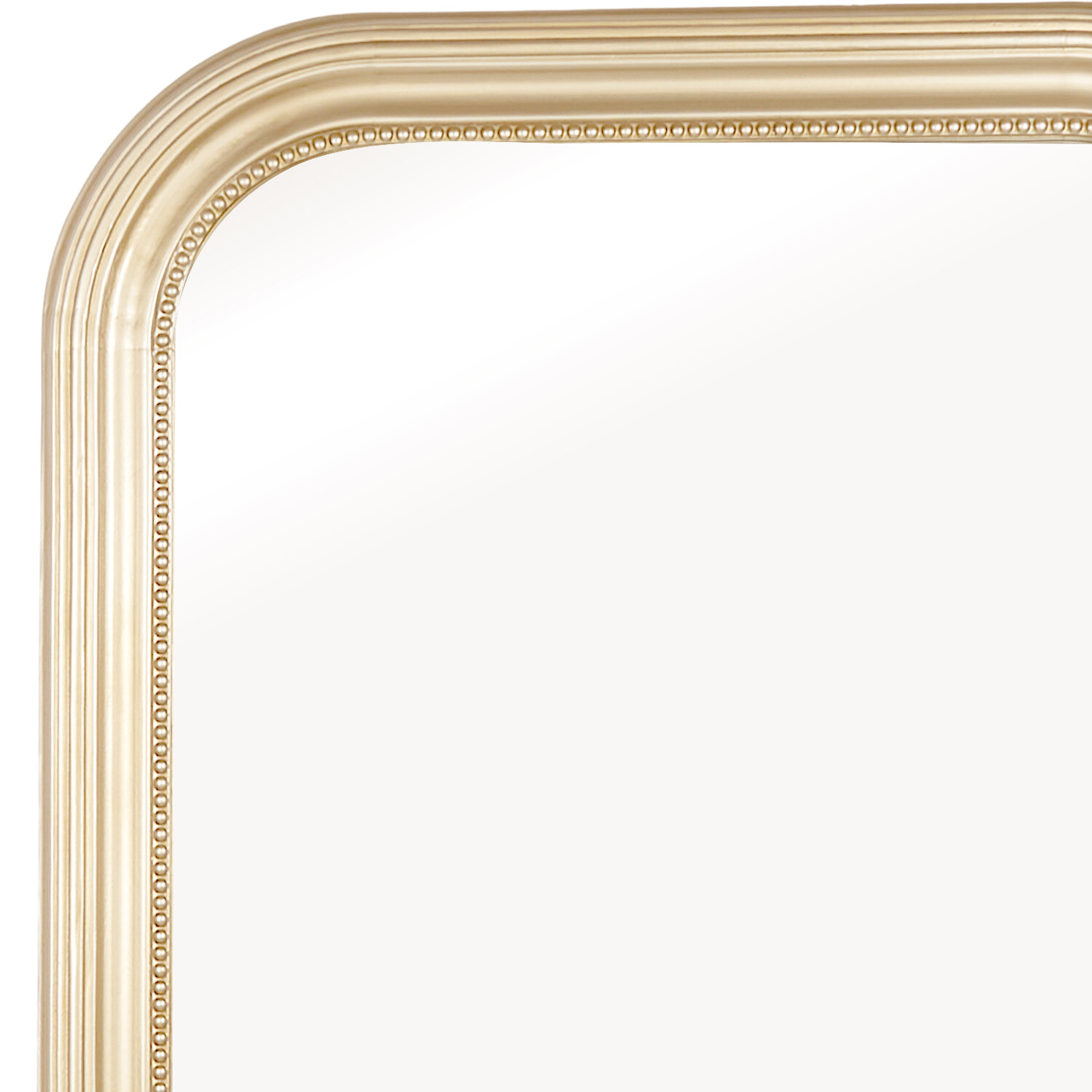 Antique Beaded Lean-To Mirror Gold Image 4