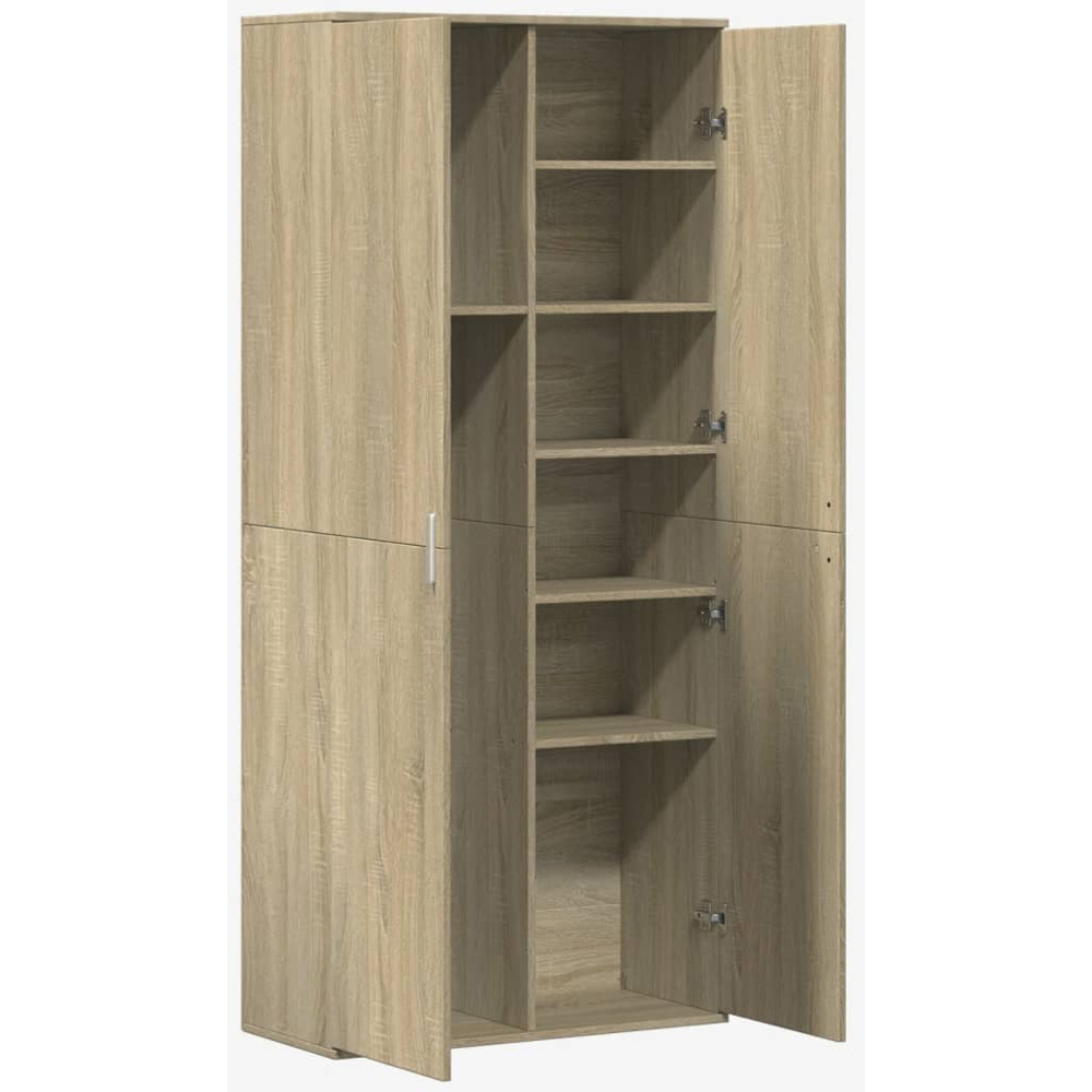 vidaXL 4 Door Sonoma Oak Wooden Highboard Image 6