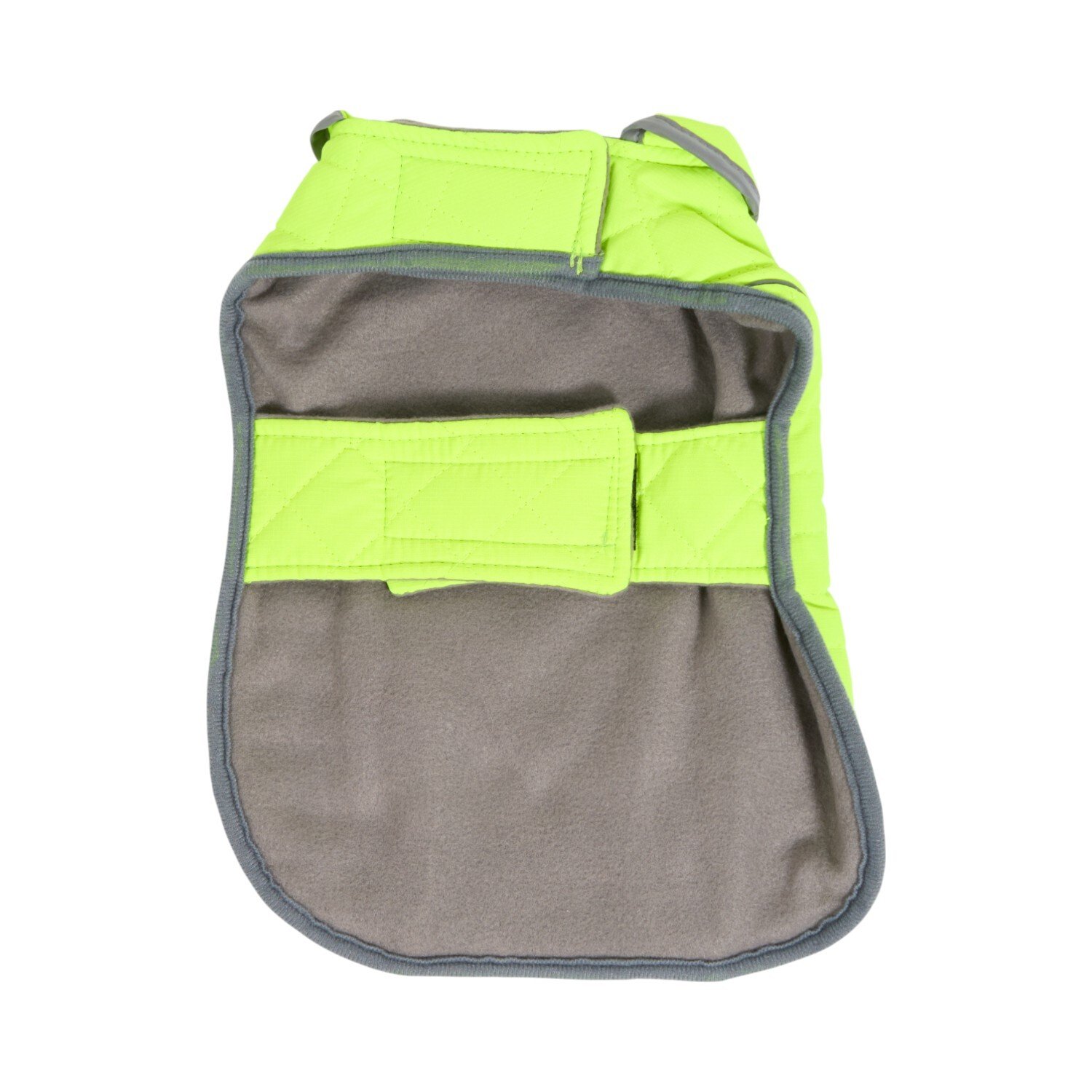 High Visibility Padded Dog Jacket Neon Green M Image 9