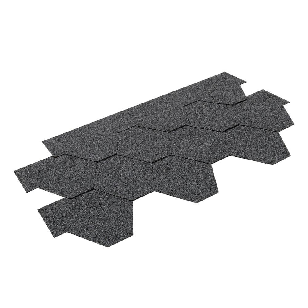 Living And Home Grey Self-Adhesive Asphalt Shingles Bitumen Roofing 330 x 1000cm Image 1