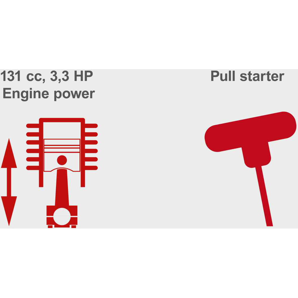 Scheppach MP132-42 Push 42cm Petrol Lawn Mower 131cc Image 4