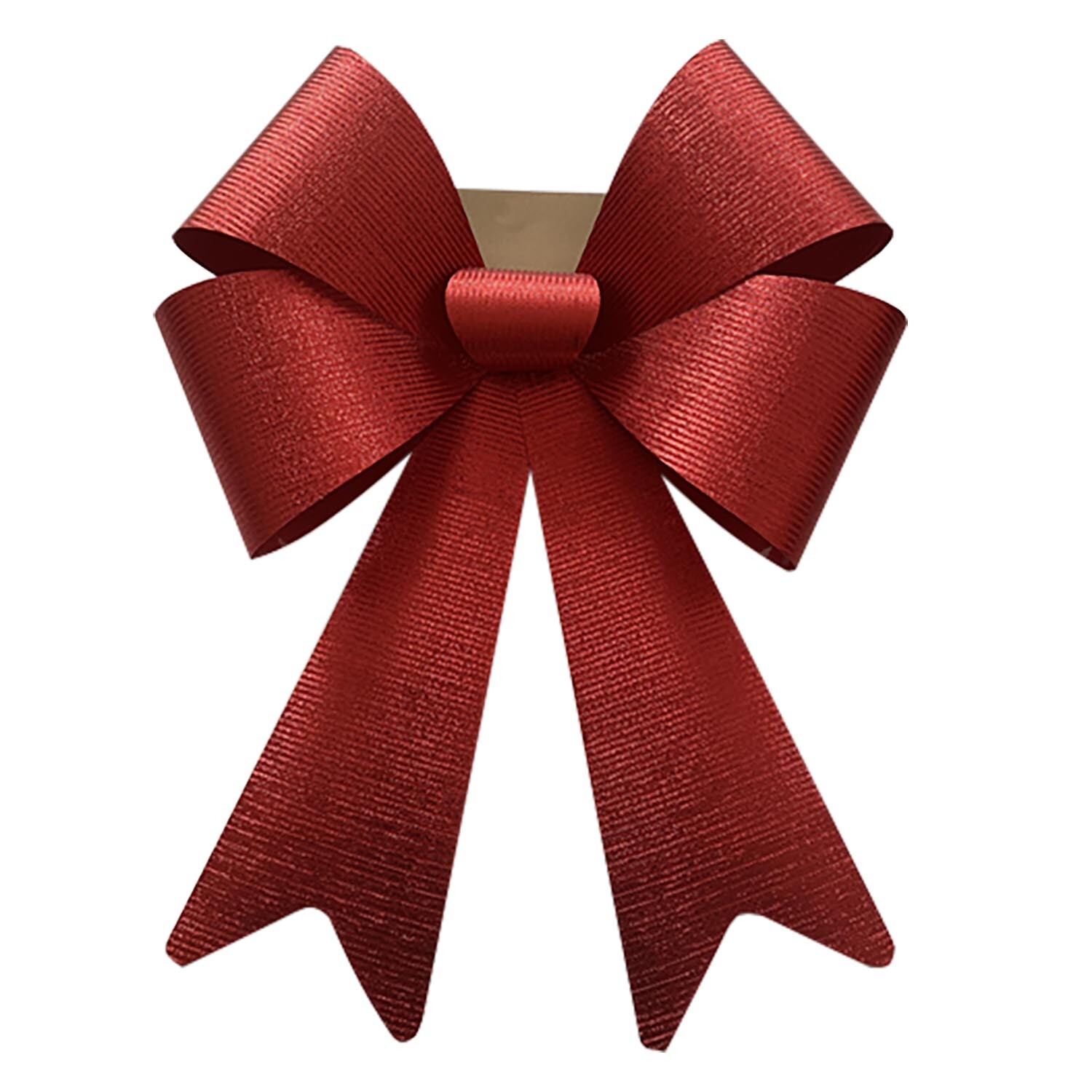 Red Stripe Christmas Decorative Bow - XL Image