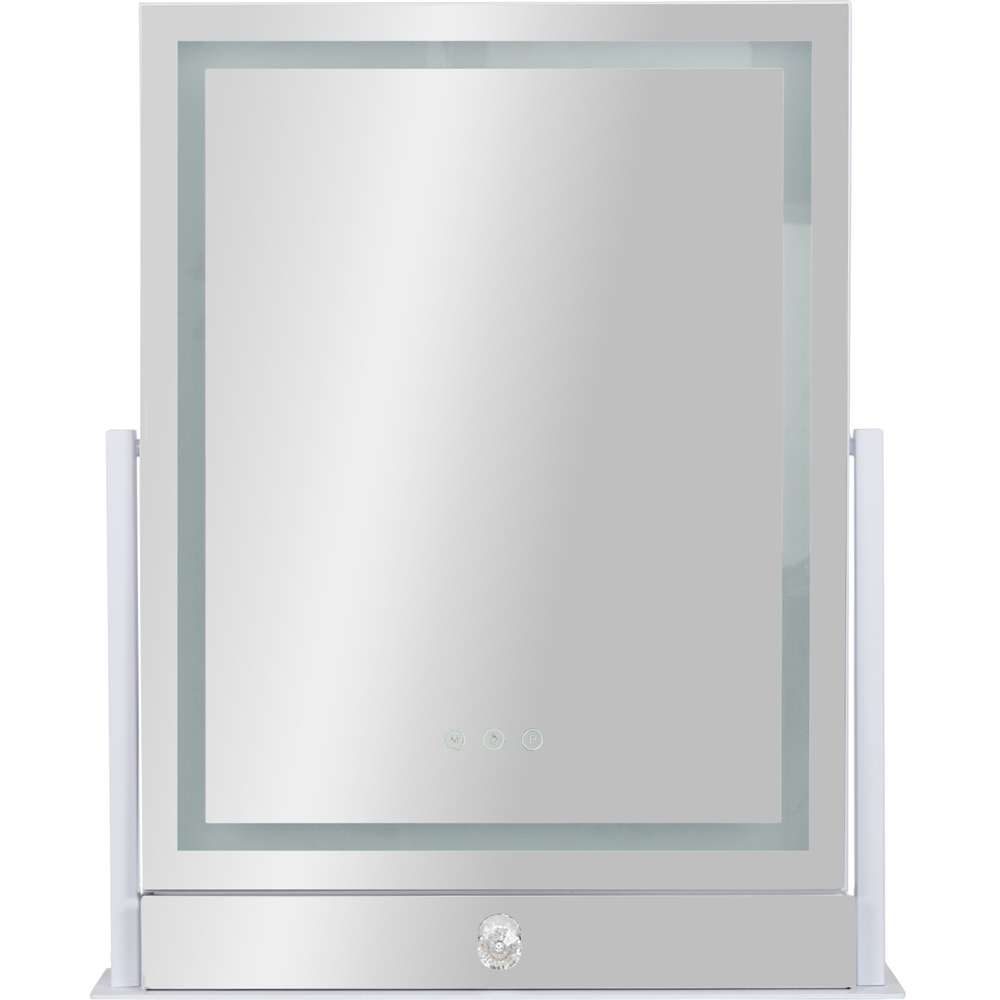 Hollywood LED Strip Mirror with Drawer Image 5
