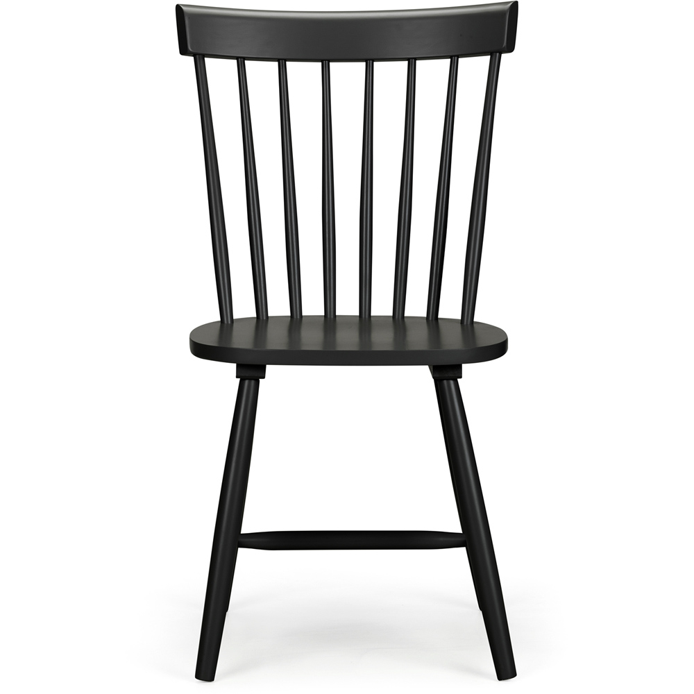 Julian Bowen Torino Set of 4 Black Chairs Image 3