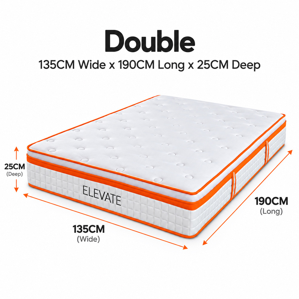 The Sleep People Double 1000 Pocket Spring and Memory Foam Mattress 10 inch Image 8