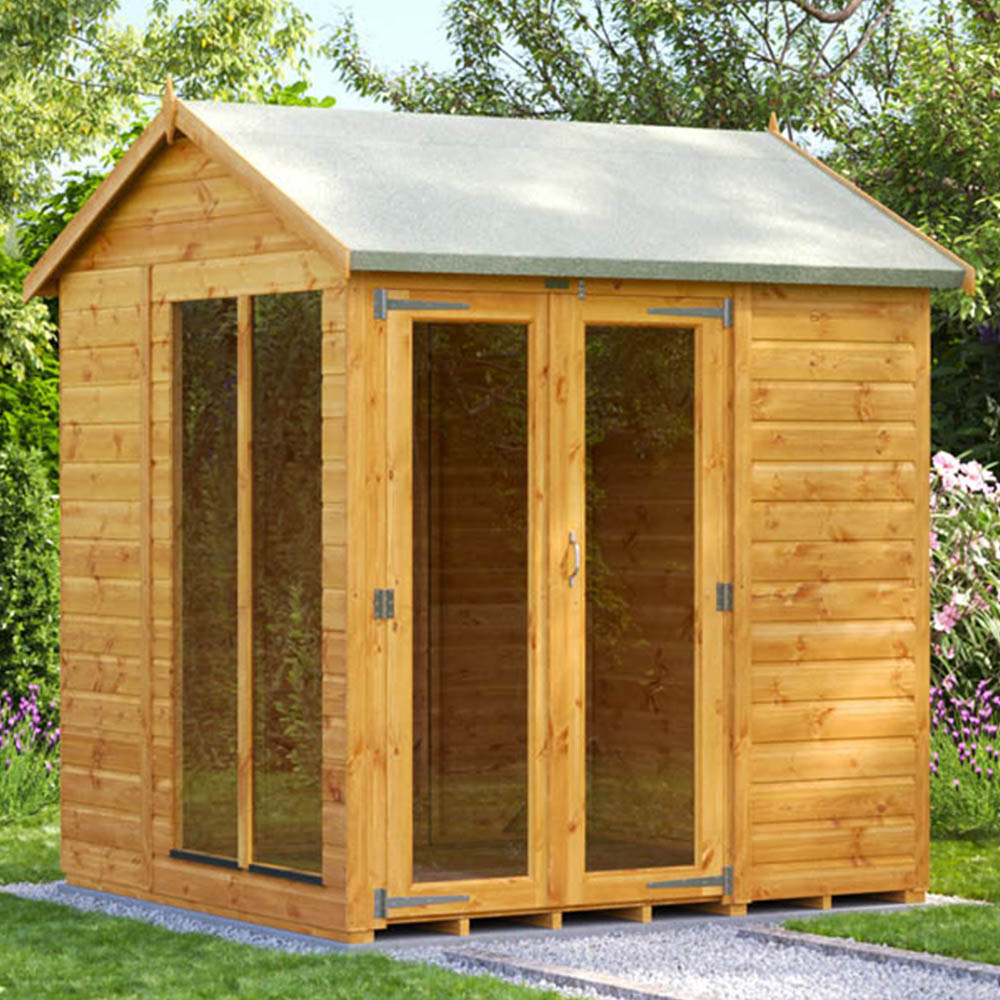 Power Sheds 6 x 6ft Double Door Apex Traditional Summerhouse Image 2