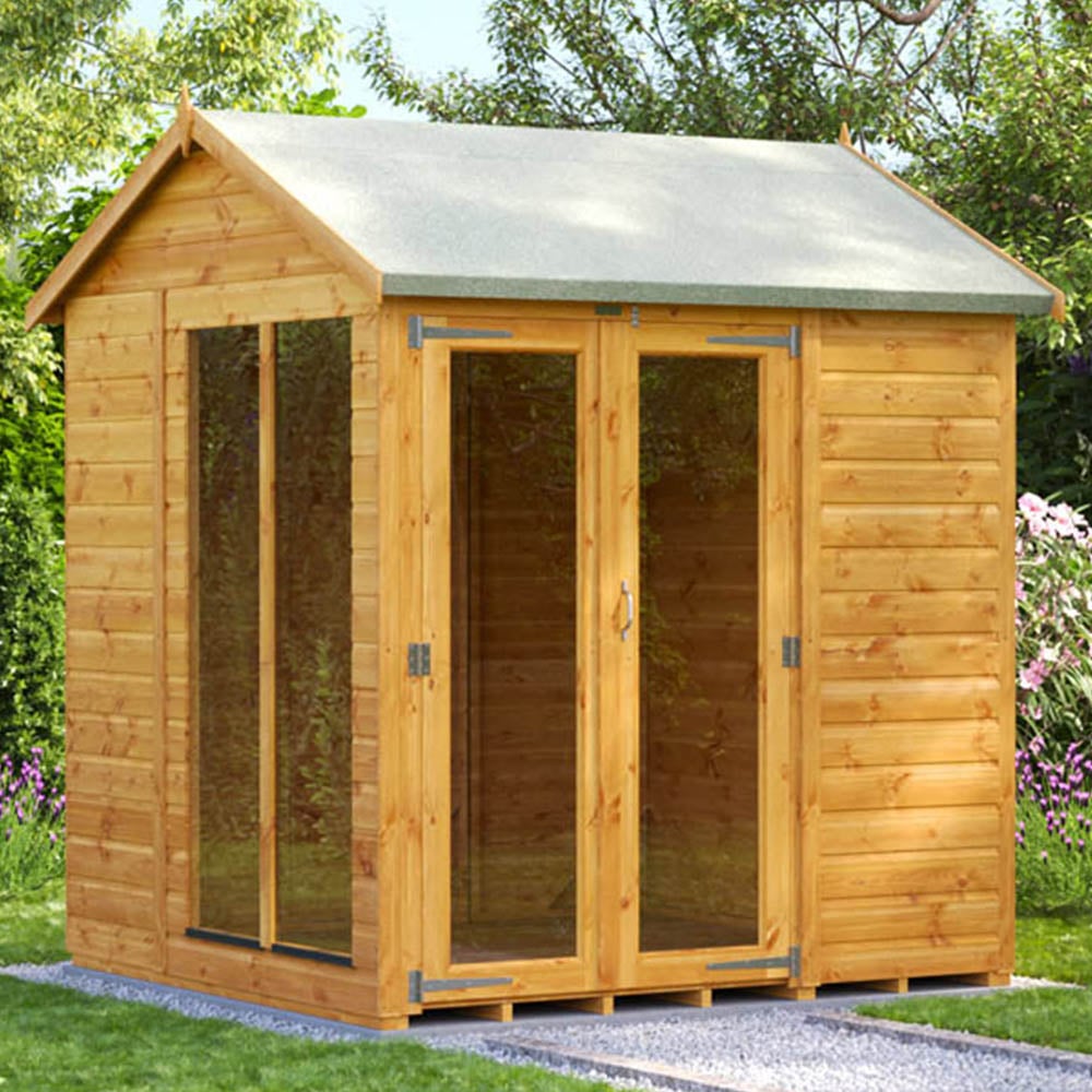 Power Sheds 6 x 6ft Double Door Apex Traditional Summerhouse Image 2