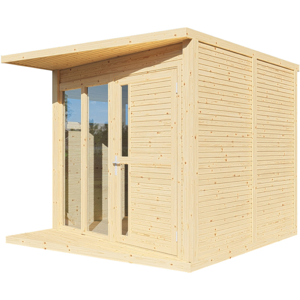 Rowlinson Concept 10 x 8ft Natural Pent Roof Garden Office Image 5