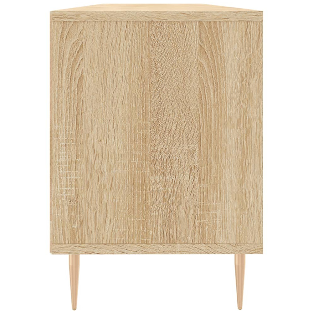 vidaXL 3 Door 3 Shelf Sonoma Oak TV Cabinet Image 7