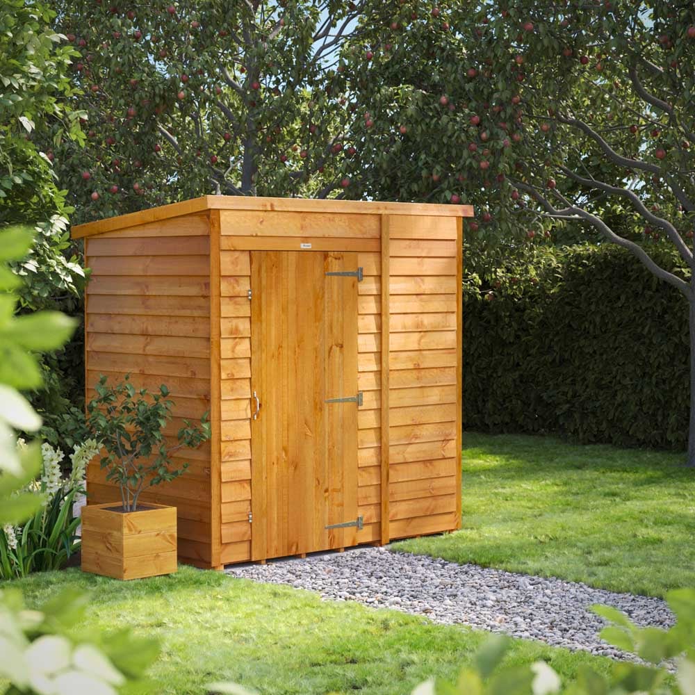 Power 6 x 4ft Overlap Pent Garden Shed Image 2