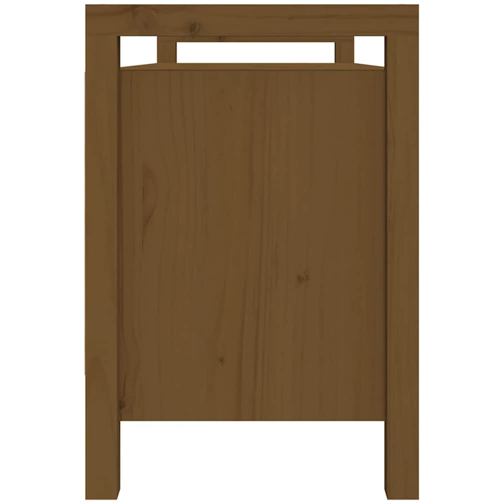 vidaXL 6 Shelf Brown Wooden Hallway Bench Image 5