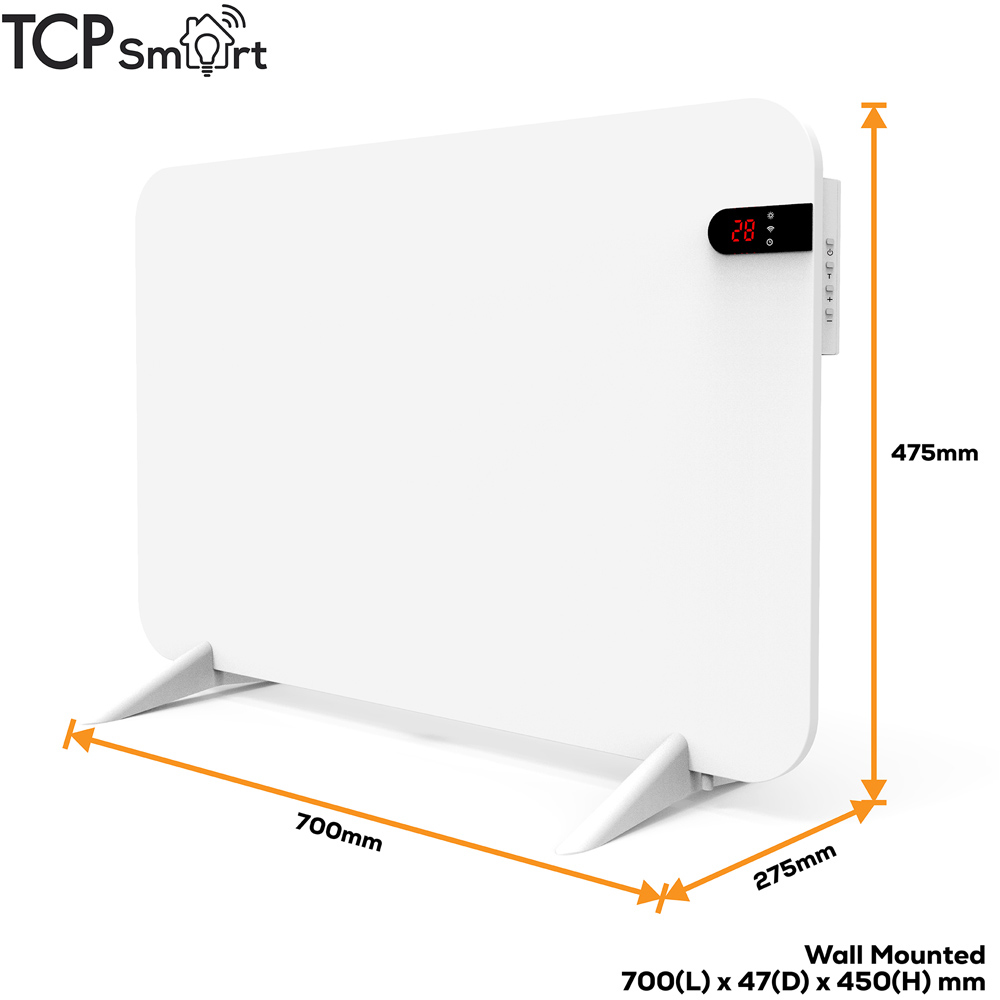 TCP Smart White Infrared Panel Heater with Energy Monitoring 400W Image 9