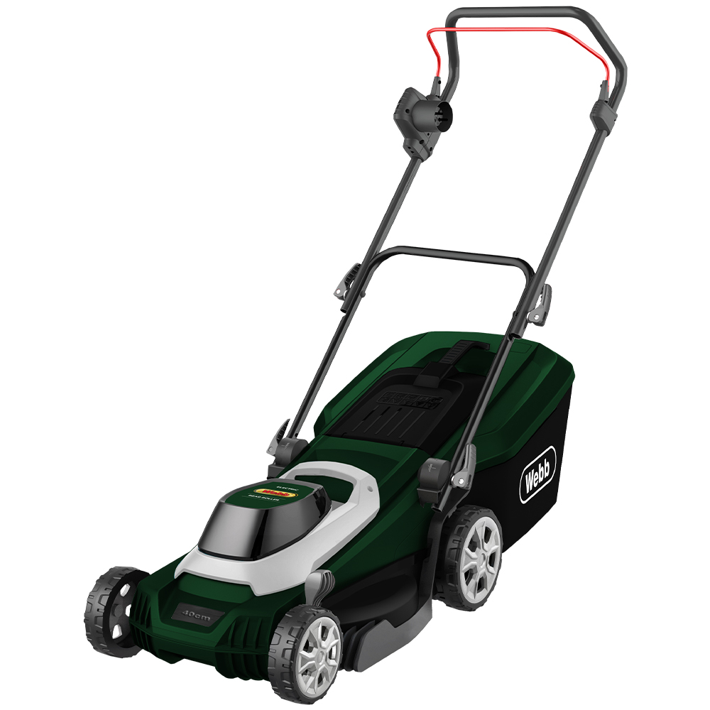 Webb Classic 40cm Electric Rotary Lawnmower with Rear Roller Image 1