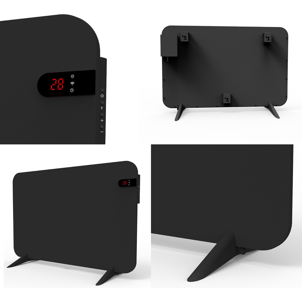 TCP Smart Black Infrared Panel Heater with Energy Monitoring 400W Image 3