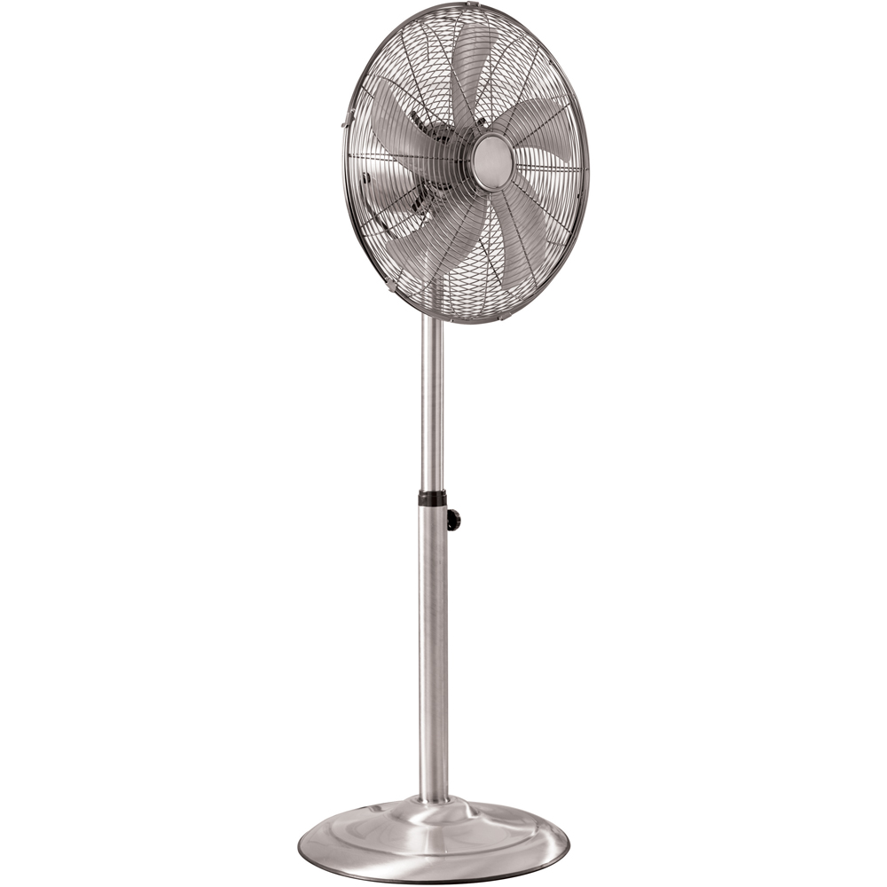 Daewoo Chrome Quiet Noise Pedestal Fan 16 inch Image 1