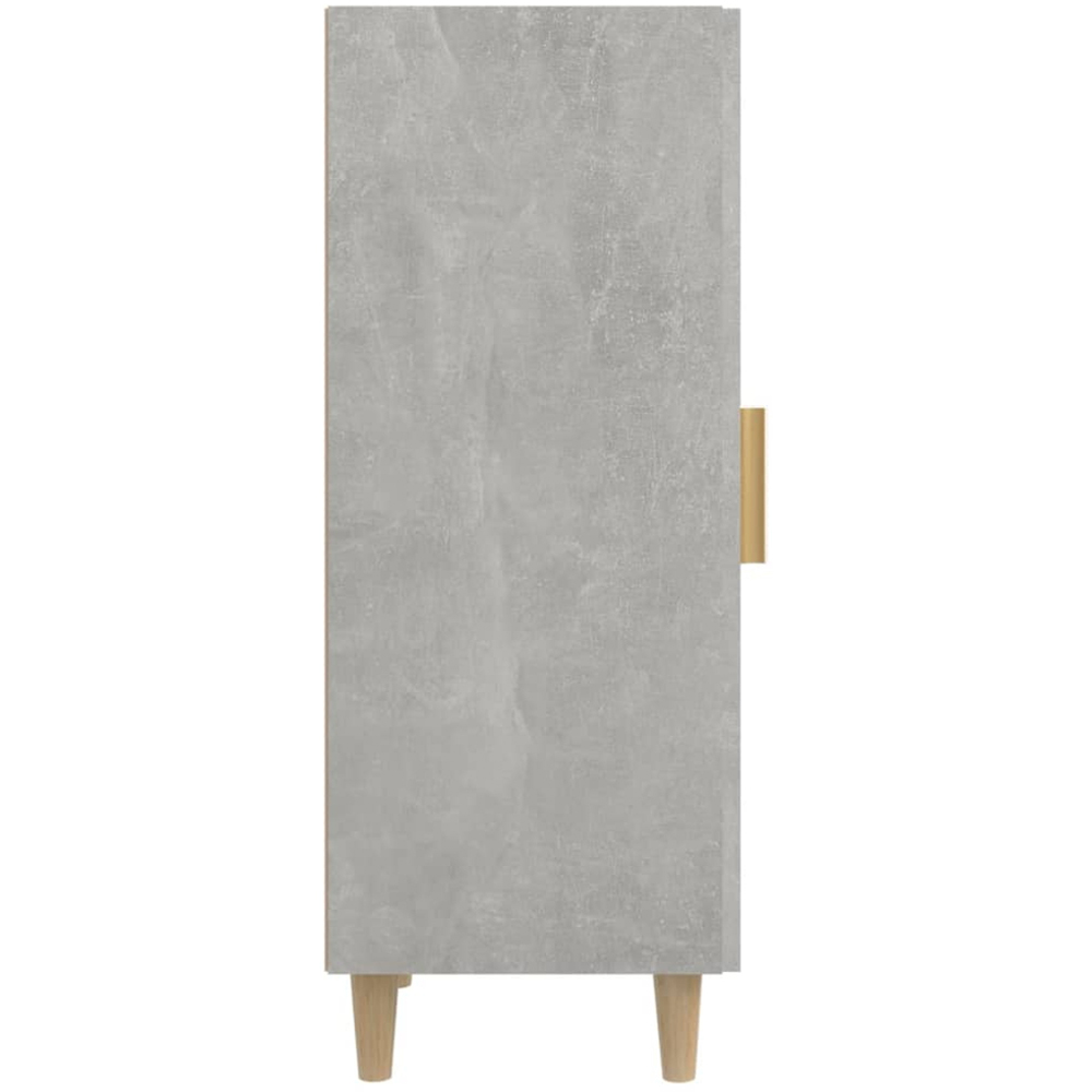 vidaXL Single Door Concrete Grey Wooden Sideboard Image 7