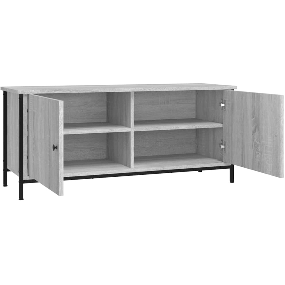 vidaXL 2 Door Grey Sonoma TV Cabinet Image 4