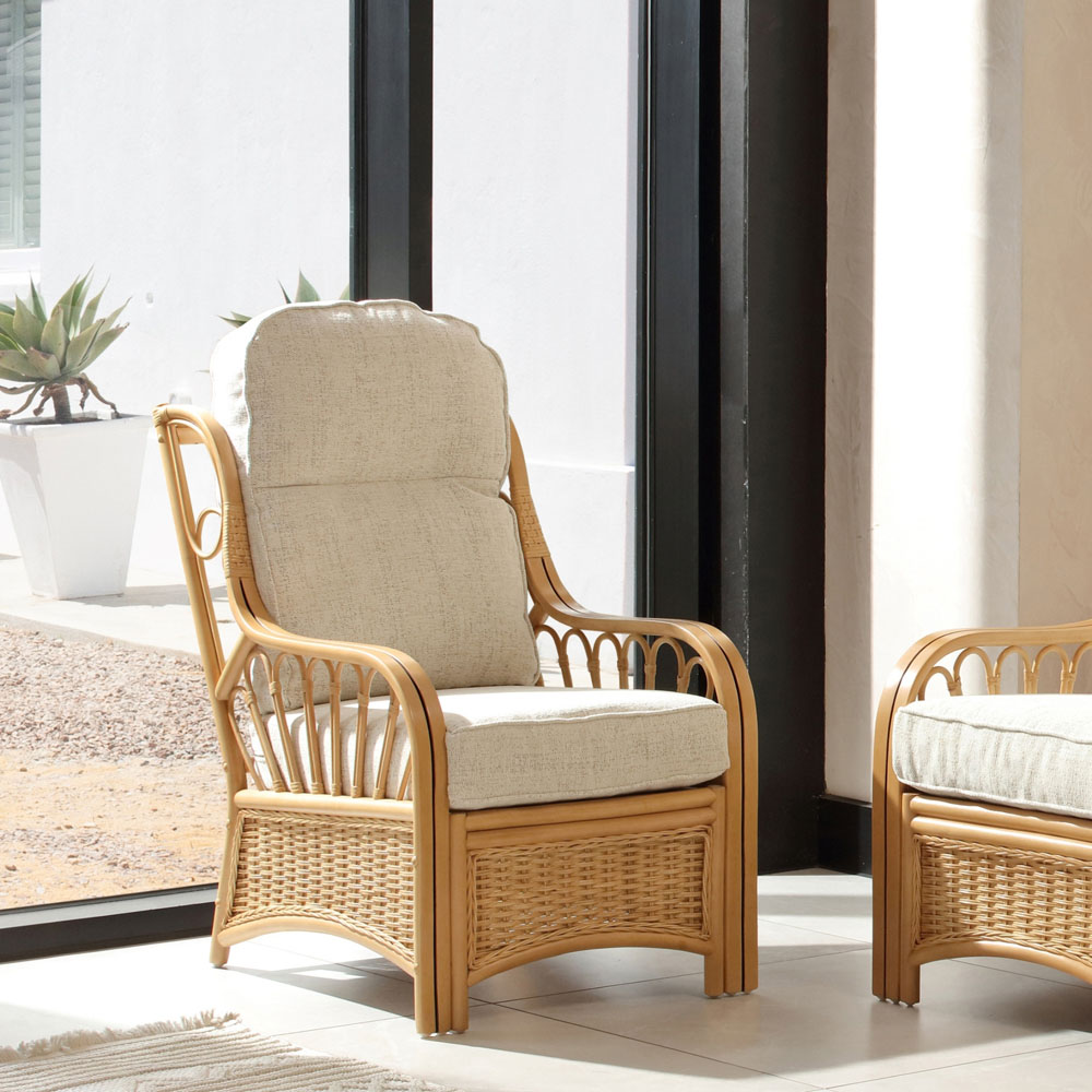 Desser Furniture Vale 2 Seater Light Oak Athena Plain Suite Image 7