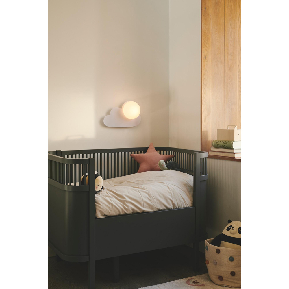 Nordlux Skyku Cloud White Opal Glass Shade Wall Light Image 7