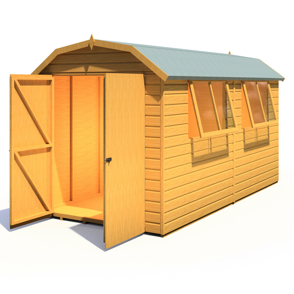 Shire Barn 12 x 6ft Double Door Shiplap Apex Garden Shed Image 2