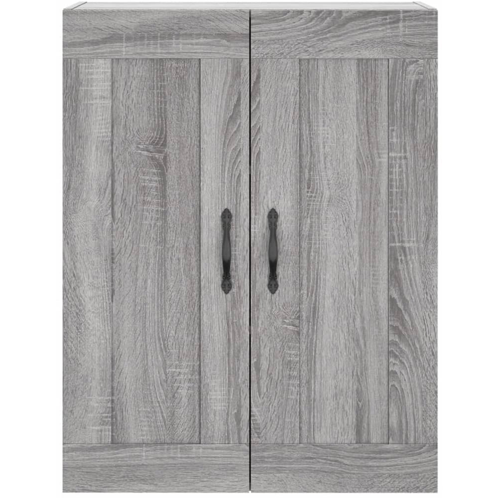 vidaXL 3 Door 3 Drawer Grey Sonoma Highboard with Hairpin Legs Image 6