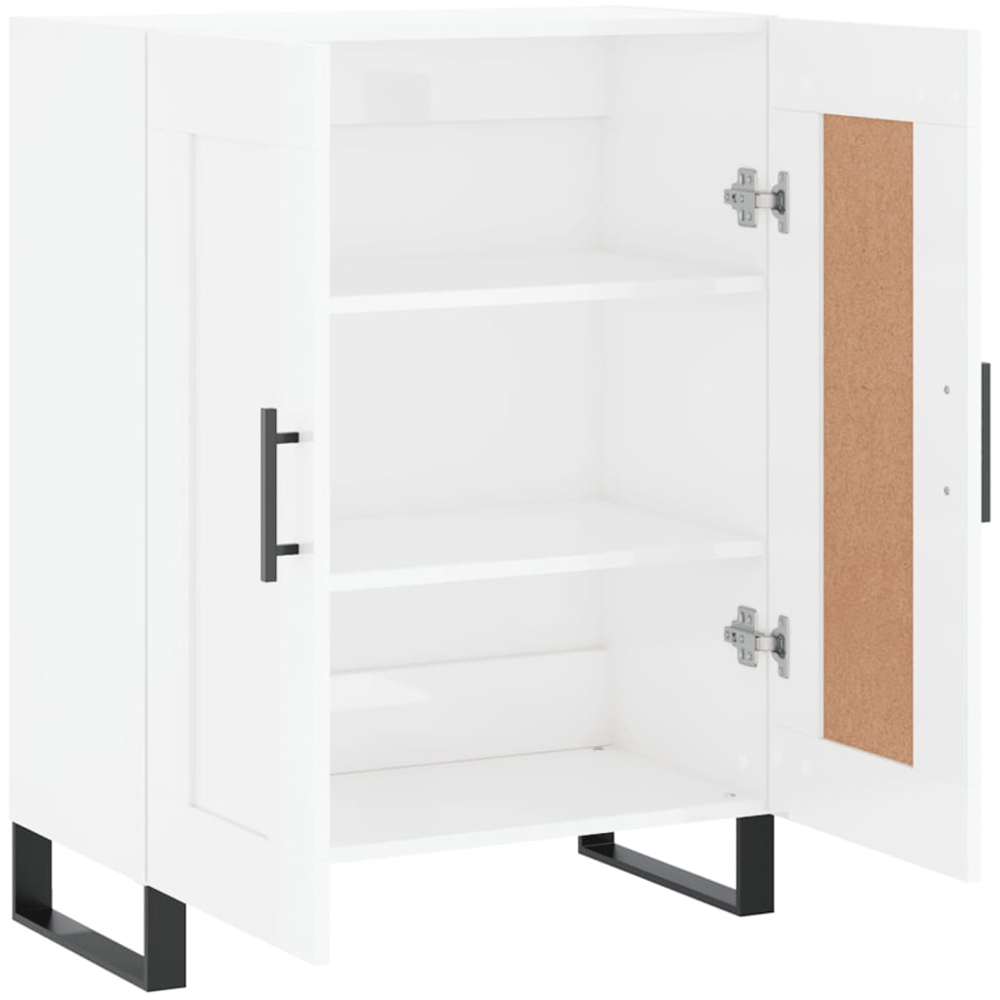vidaXL 2 Door High Gloss White Sideboard Image 6