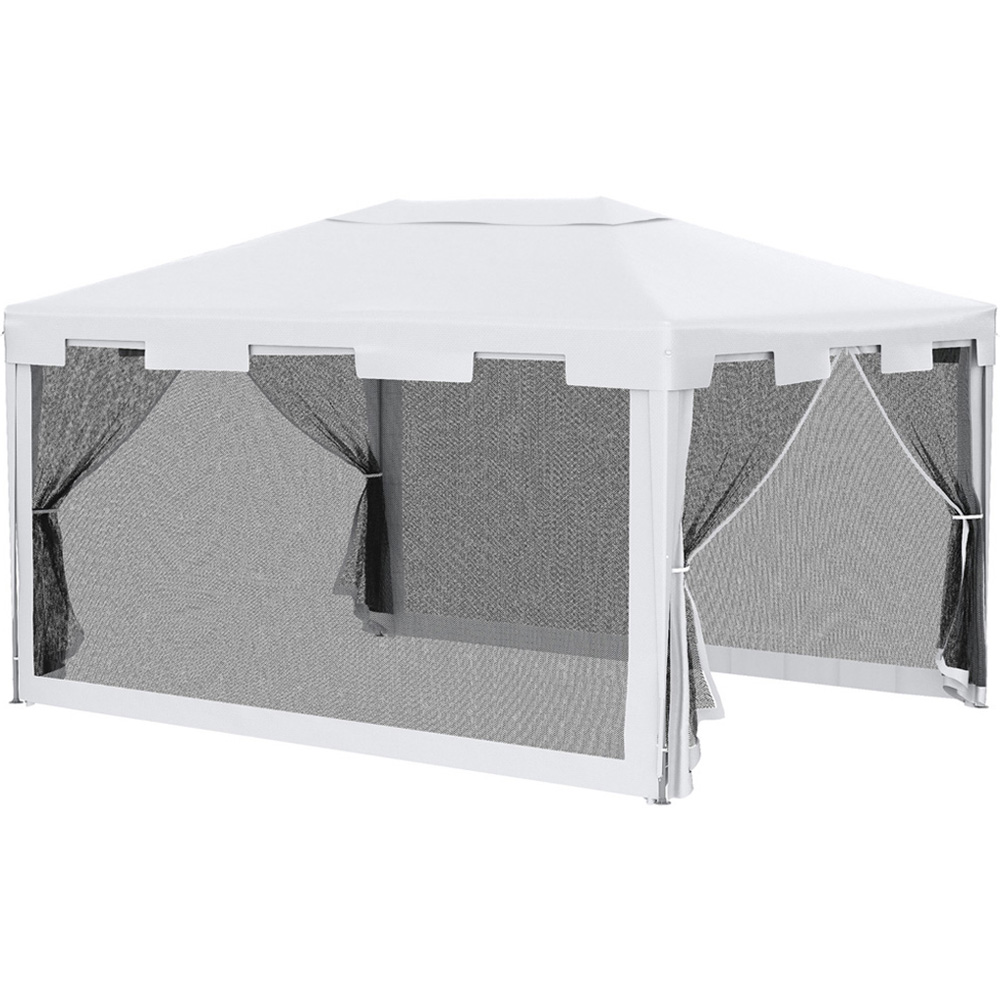 Outsunny 4 x 3m Waterproof Outdoor Gazebo with Sides Image 2