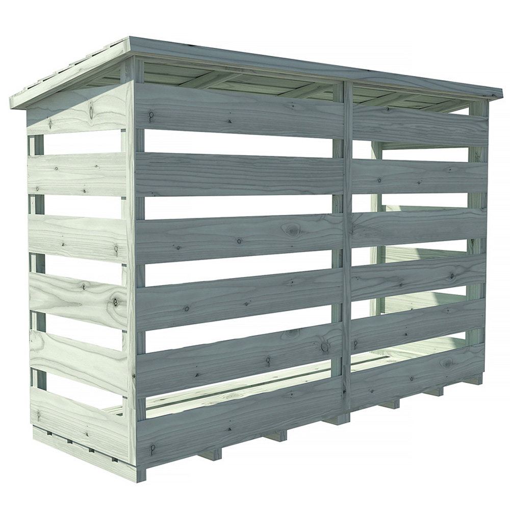 Shire GB 6 x 3ft Pressure Treated Log Store Image 3
