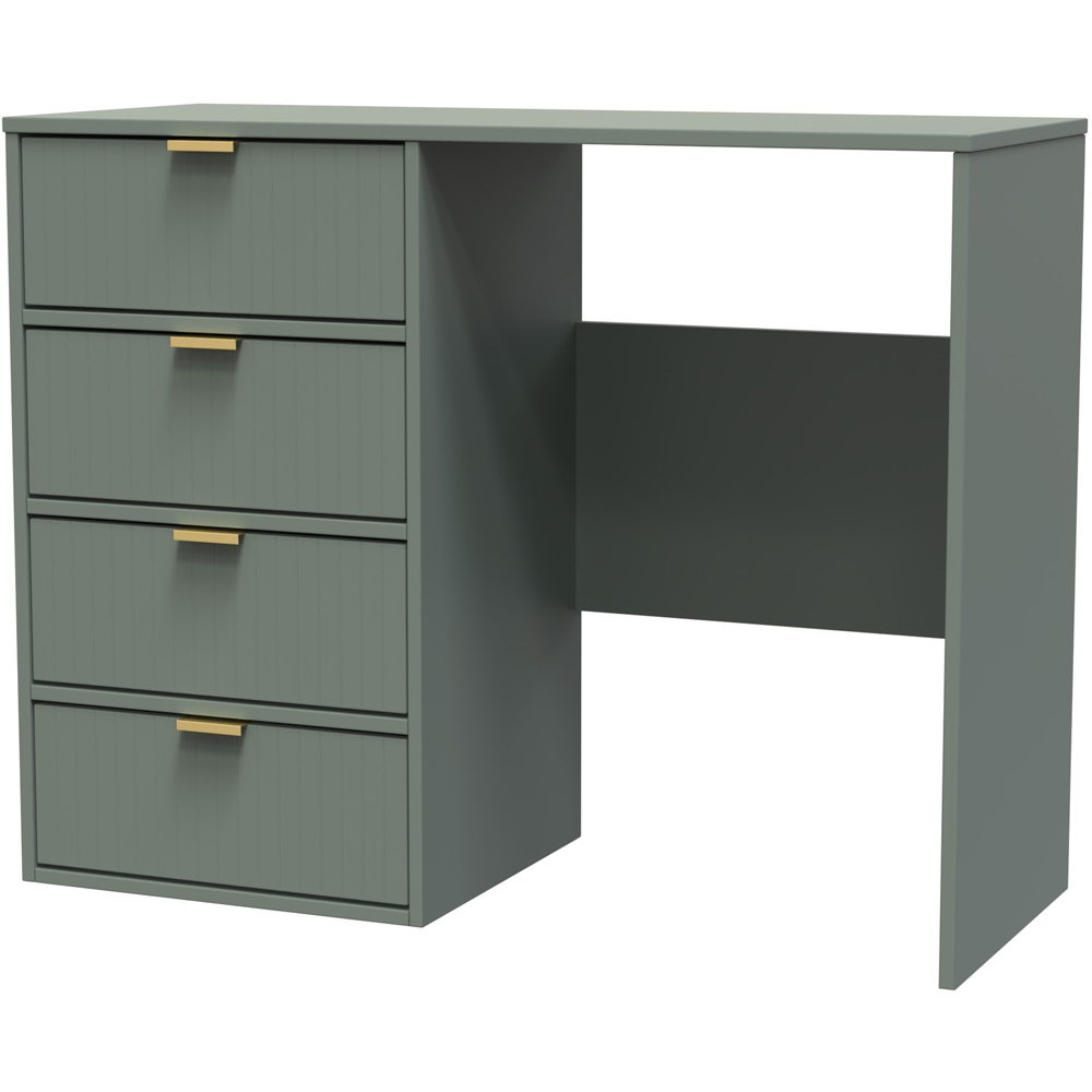 Crowndale 4 Drawer Reed Green Chest of Drawers with Desk Ready Assembled Image 2