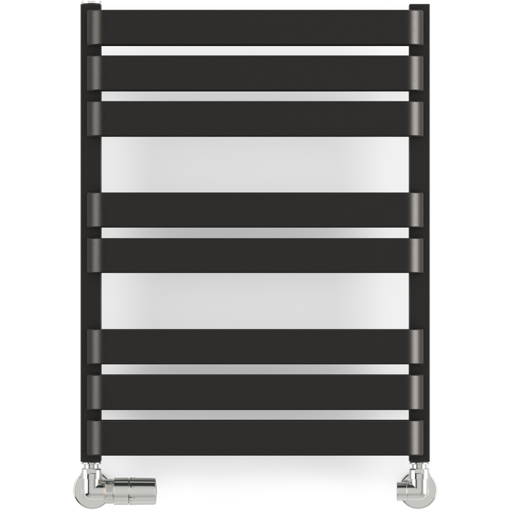 Terma Warp T Bold Matt Black Heated Towel Rail 1569 BTU 655 x 500mm Image 3