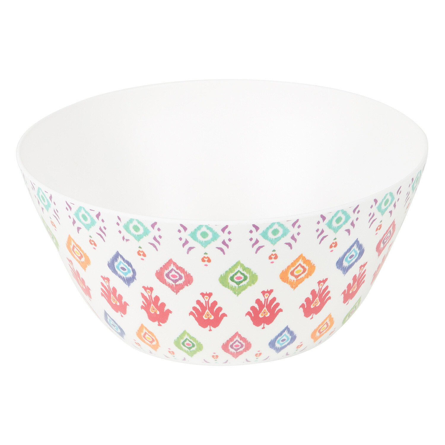 Sahara Brights Melamine Bowl - White / Serving Bowl Image 3