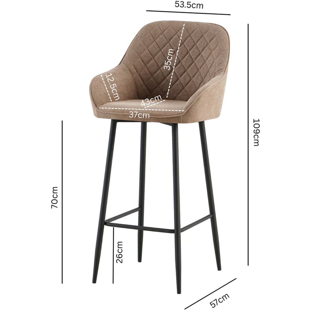 DS Living Florence Antique Moss Bar Stool Set of 2 Image 5