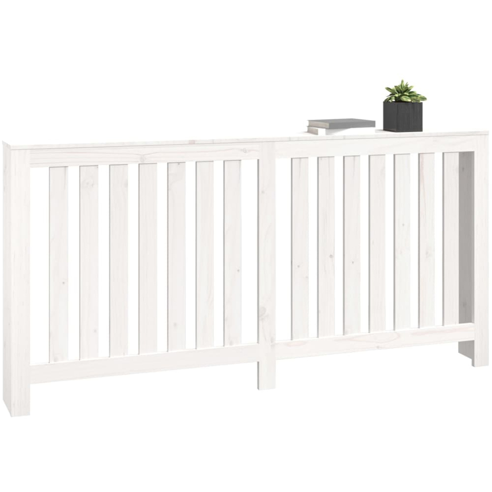 vidaXL White Pine Wood Radiator Cover 840 x 1690mm Image 3