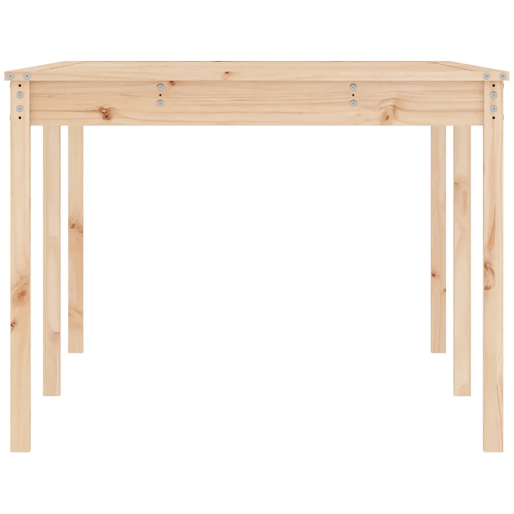 vidaXL 8 Seater Solid Pine Wood Garden Dining Table Natural Image 5