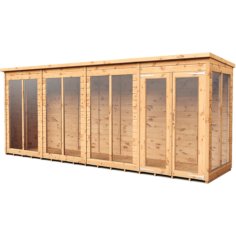 Empire Sheds 16 x 4ft Double Door Tongue and Groove Pent Summerhouse Image 1