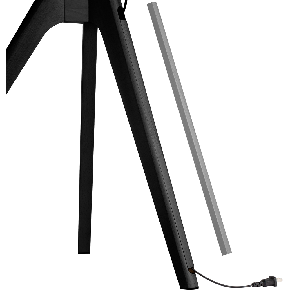 TTAP Tripod Black Wood Floor TV Stand Image 6