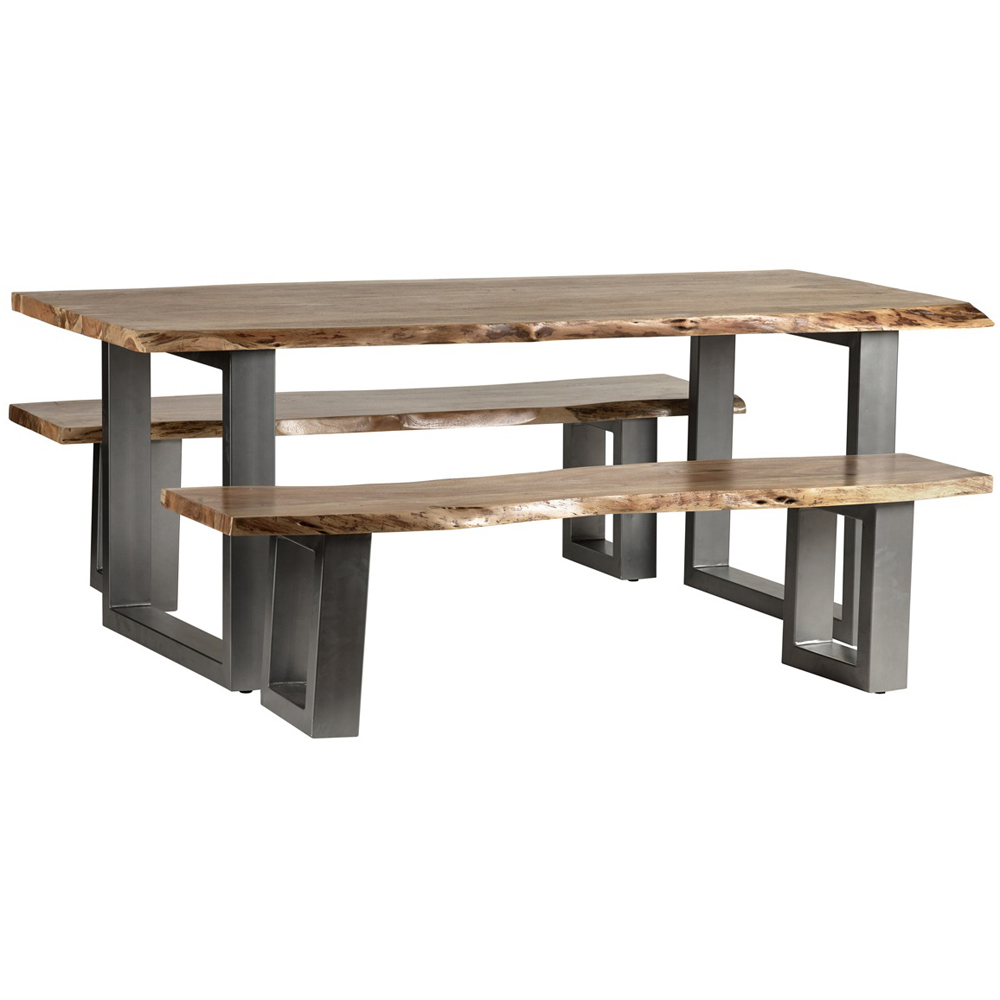 Brooklyn Barima 6 Seater Wooden Dining Table Image 4