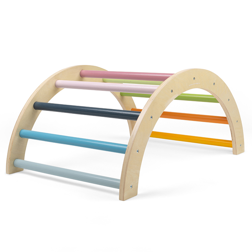 Bigjigs Toys FSC Wooden Arched Climbing Frame Multicolour Image 1