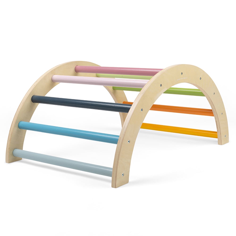 Bigjigs Toys Wooden Arched Climbing Frame Multicolour Image 1