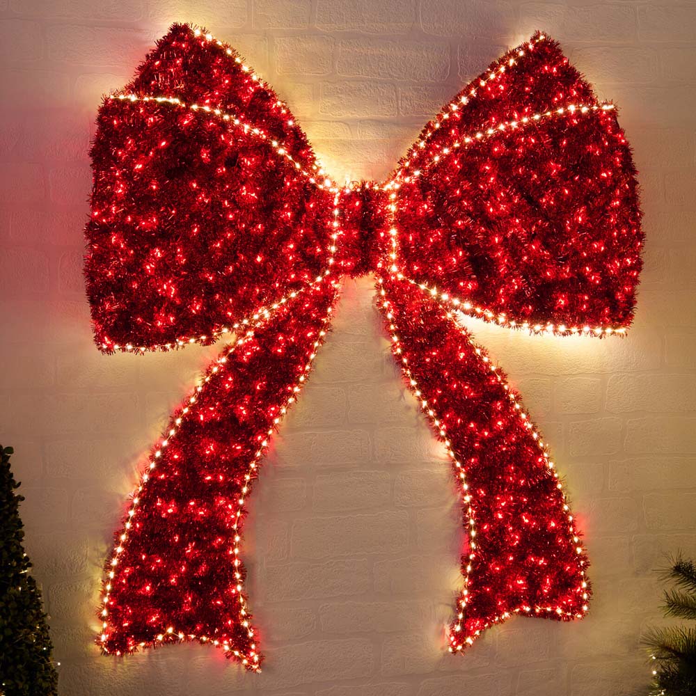 1160 LED Christmas Bow Decoration Image 1