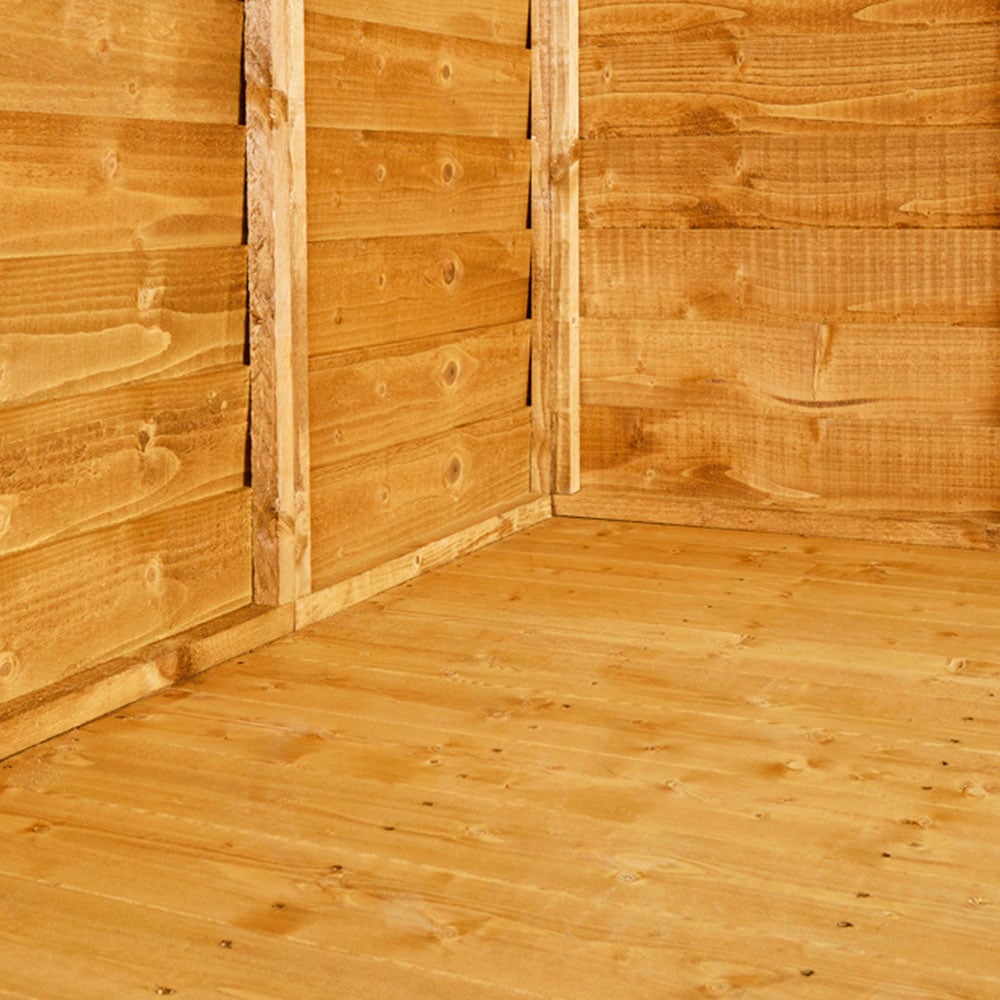 Power Sheds 16 x 8ft Double Door Overlap Pent Wooden Shed with Window Image 2