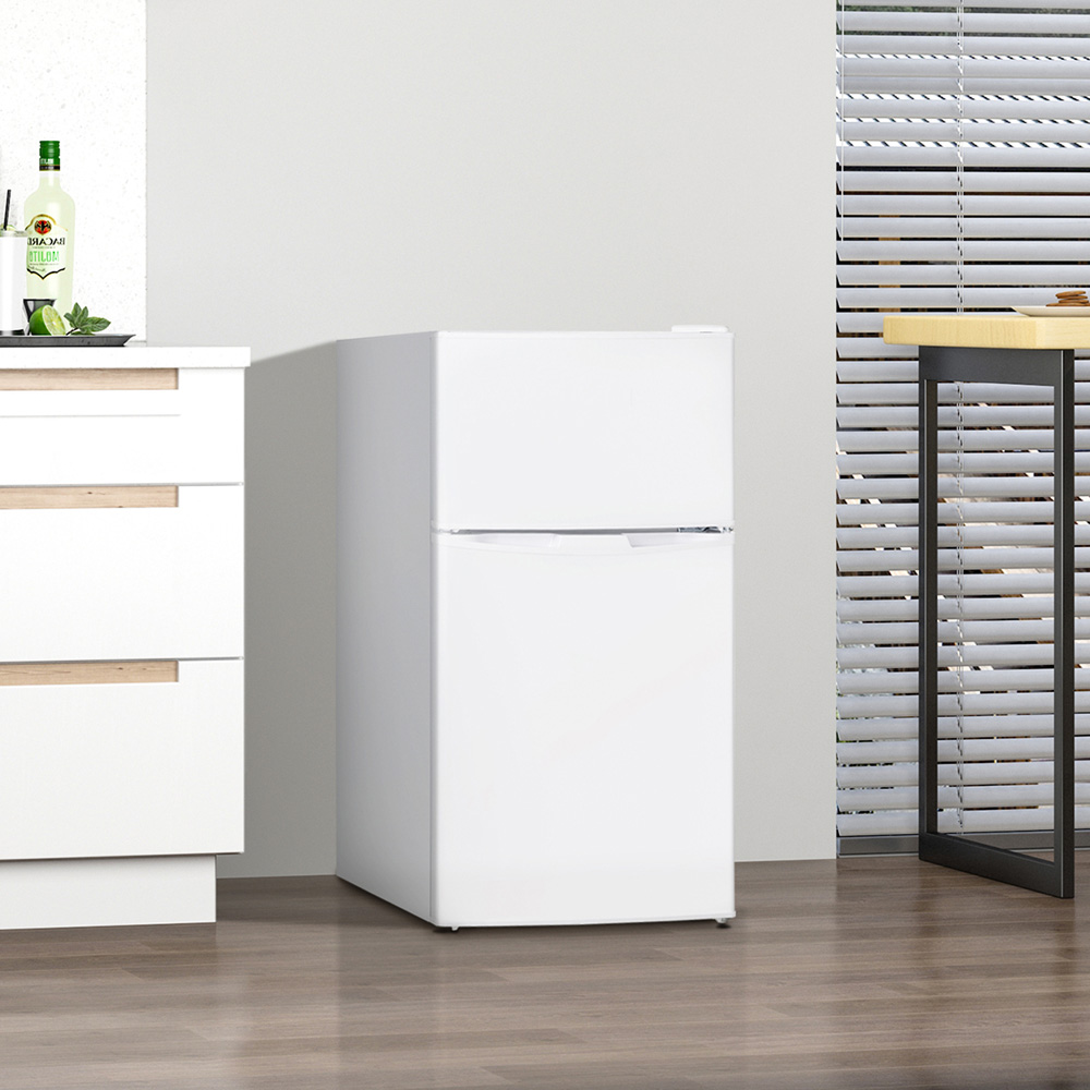 HOMCOM 800-128V70WT White 88L Fridge Freezer Image 2